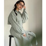 カーキ | aity アイティ 胸ヨーク付きステンカラーロングコート | Fashion Letter
