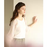 ベージュ | aity アイティ メッシュボレロカーディガン | Fashion Letter