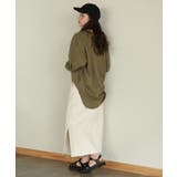 カーキ | aity アイティ 後ろボタンロングスリーブカットソー | Fashion Letter