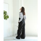 aity アイティ サスペンダー付きハイウェストツイルパンツ | Fashion Letter | 詳細画像3