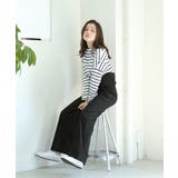 aity アイティ サスペンダー付きハイウェストツイルパンツ | Fashion Letter | 詳細画像4