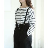 aity アイティ サスペンダー付きハイウェストツイルパンツ | Fashion Letter | 詳細画像5