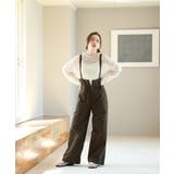 aity アイティ サスペンダー付きハイウェストツイルパンツ | Fashion Letter | 詳細画像9