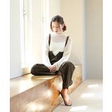 aity アイティ サスペンダー付きハイウェストツイルパンツ | Fashion Letter | 詳細画像13
