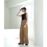aity アイティ サスペンダー付きハイウェストツイルパンツ | Fashion Letter | 詳細画像16