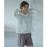 オフホワイト×モカ | aity アイティ 上下2点セット | Fashion Letter