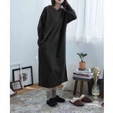 aity アイティ 裏起毛Vネックロングワンピルームウェア | Fashion Letter | 詳細画像7
