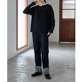 aity アイティ バックレイヤードギャザーロングTシャツ | Fashion Letter | 詳細画像9