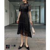 aity アイティ ケミカルレース×ハシゴレース切替ドレス | Fashion Letter | 詳細画像1 