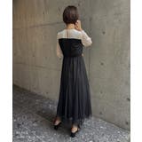 aity アイティ ビスチェ風ラメチュールドレス | Fashion Letter | 詳細画像4