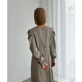 aity アイティ サテンVネックタックフレアドレス | Fashion Letter | 詳細画像4 