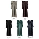 aity アイティ サテンVネックタックフレアドレス | Fashion Letter | 詳細画像20 