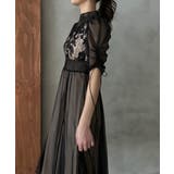 aity アイティ フラワーレースオーガンジーフレアドレス | Fashion Letter | 詳細画像3 