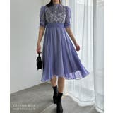 aity アイティ フラワーレースオーガンジーフレアドレス | Fashion Letter | 詳細画像11 