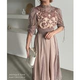 aity アイティ フラワーレースオーガンジーフレアドレス | Fashion Letter | 詳細画像15 