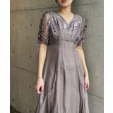 aity アイティ Vネックリーフレースオーガンジードレス | Fashion Letter | 詳細画像13