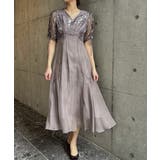 aity アイティ Vネックリーフレースオーガンジードレス | Fashion Letter | 詳細画像14