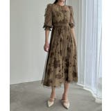 aity アイティ フラワーキャミワンピースチュールレイヤードドレス | Fashion Letter | 詳細画像4 