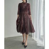 ボルドー | aity アイティ レイヤードレースドレス | Fashion Letter