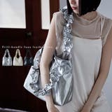 etoll エトル フリルハンドルフェイクレザートートバッグ | Fashion Letter | 詳細画像1