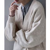 etoll エトル ラウンドVネックプルオーバーニット | Fashion Letter | 詳細画像8 