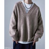 etoll エトル ラウンドVネックプルオーバーニット | Fashion Letter | 詳細画像9 