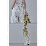 etoll エトル 花柄プリントタックワイドパンツ | Fashion Letter | 詳細画像4