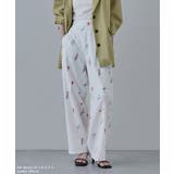 etoll エトル 花柄プリントタックワイドパンツ | Fashion Letter | 詳細画像5