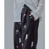 etoll エトル 花柄プリントタックワイドパンツ | Fashion Letter | 詳細画像9