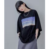 etoll エトル デザインプリントBIGシルエットTシャツ | Fashion Letter | 詳細画像13 