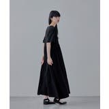 etoll エトル ウエストギャザーコットンワンピース | Fashion Letter | 詳細画像3