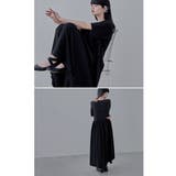 etoll エトル ウエストギャザーコットンワンピース | Fashion Letter | 詳細画像4