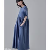 etoll エトル ウエストギャザーコットンワンピース | Fashion Letter | 詳細画像5