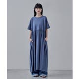 etoll エトル ウエストギャザーコットンワンピース | Fashion Letter | 詳細画像6