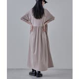 etoll エトル ウエストギャザーコットンワンピース | Fashion Letter | 詳細画像11