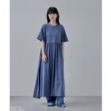 etoll エトル ウエストギャザーコットンワンピース | Fashion Letter | 詳細画像14
