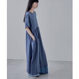 etoll エトル ウエストギャザーコットンワンピース | Fashion Letter | 詳細画像15