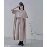 etoll エトル ウエストギャザーコットンワンピース | Fashion Letter | 詳細画像16