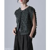etoll エトル ループデザインショートニットベスト | Fashion Letter | 詳細画像6 