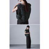 etoll エトル ループデザインショートニットベスト | Fashion Letter | 詳細画像7 