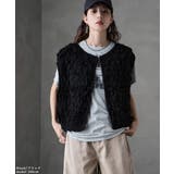 etoll エトル ループデザインショートニットベスト | Fashion Letter | 詳細画像17 