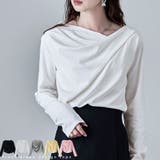 etoll エトル フロントドレープデザイントップス | Fashion Letter | 詳細画像1 