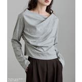 etoll エトル フロントドレープデザイントップス | Fashion Letter | 詳細画像10 