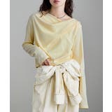 etoll エトル フロントドレープデザイントップス | Fashion Letter | 詳細画像18 