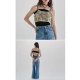 etoll エトル 花柄メッシュキャミソールビスチェ | Fashion Letter | 詳細画像5 