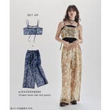 etoll エトル 花柄メッシュキャミソールビスチェ | Fashion Letter | 詳細画像6 