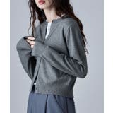 グレー | etoll エトル ベーシッククルーネックカーディガン | Fashion Letter