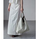 グレー | etoll エトル トライアングルフェイクレザートートバッグ | Fashion Letter