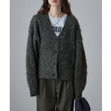 etoll エトル ウールミックスシャギーVネックカーディガン | Fashion Letter | 詳細画像6