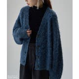 etoll エトル ウールミックスシャギーVネックカーディガン | Fashion Letter | 詳細画像7
